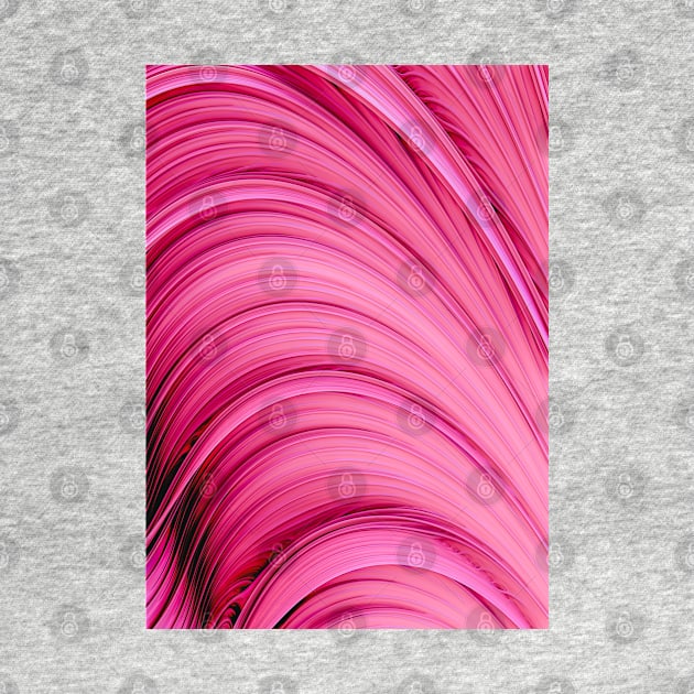 Bubble-Gum Pink Abstract Art Strands by love-fi